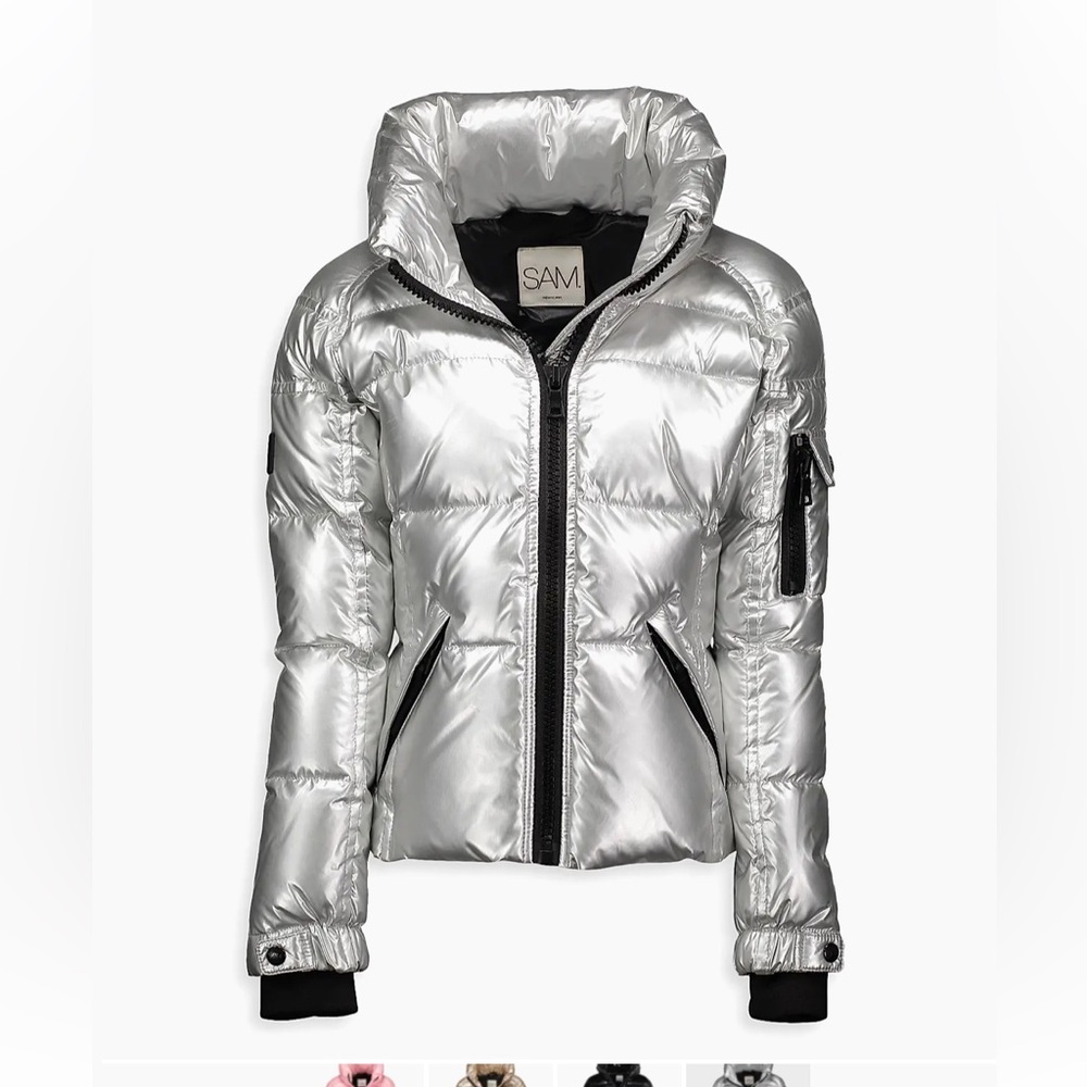 SAM Silver Puffer Jacket girls‎ size 12